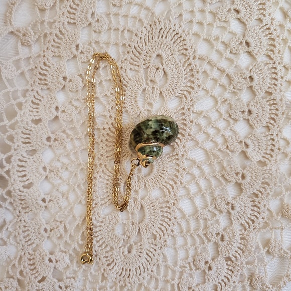 Gold Plated Sea Shell Necklace - Picture 6 of 6